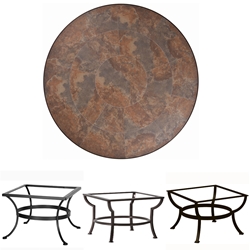 OW Lee 42 inch Round Porcelain Tile Top Coffee Table - P42-XX-OT03