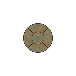 OW Lee Fresco Series 24 inch round Porcelain Tile Top - P-24