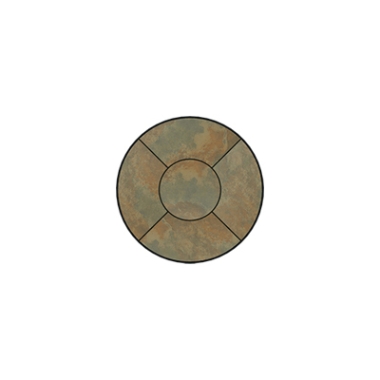 OW Lee Fresco Series 24 inch round Porcelain Tile Top - P-24