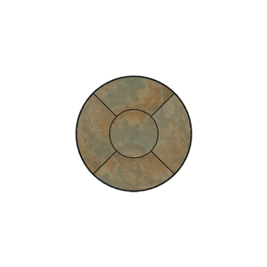 OW Lee Fresco Series 30 inch round Porcelain Tile Top - P-30