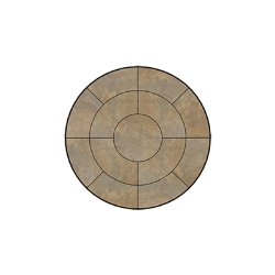 OW Lee Fresco Series 42 inch round Porcelain Tile Top - P-42