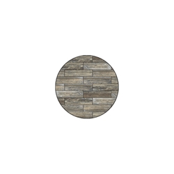 OW Lee Reclaimed Series 24 inch round Porcelain Tile Top - W-24