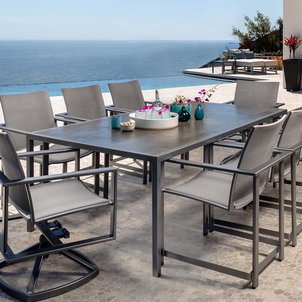Wrought Iron sling seating set