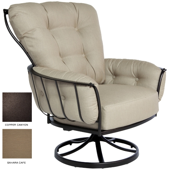 OW Lee Quick Ship Monterra Swivel Rocker - Copper Canyon with Sahara Cafe - QS-421-SR-SP40-GS38