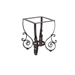 Durable wrought iron table base