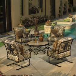OW Lee San Cristobal Spring Base Lounge Chair Patio Set for 4 - OW-SANCRISTOBAL-SET4