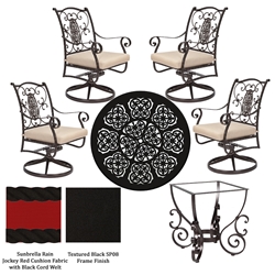 Warehouse Clearance San Cristobal Dining Set for 4 