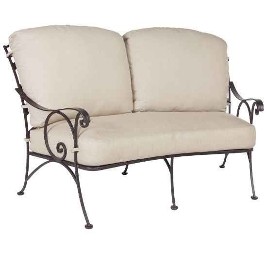 Siena PlushComfort Crescent Love Seat Replacement Cushions - OW-62-2S