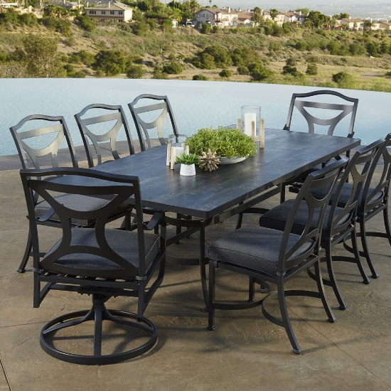 aluminum outdoor dining table base