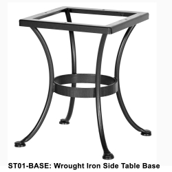 OW Lee Standard Wrought Iron Side Table Base - ST01-BASE