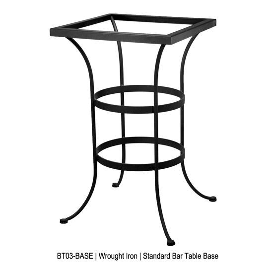 42" Square Porcelain Tile Top Bar Table - P4242SQ-BT03