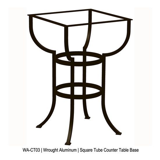 42" Square Porcelain Tile Top Counter Table - P4242SQ-CT03