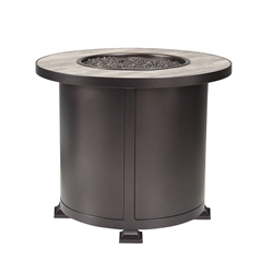 OW Lee 30" Round Chat Height Vulsini Aluminum Fire Pit - 5120-30RDC