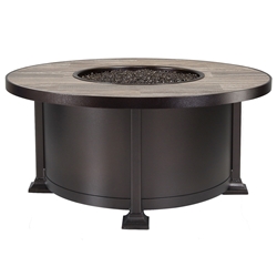 OW Lee 42" Round Occasional Height Vulsini Aluminum Fire Pit - 5120-42RDO