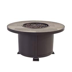 OW Lee OW Lee Vulsini 36" Round Occasional Height Aluminum Fire Pit - 5120-36RDO