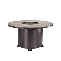 OW Lee OW Lee Vulsini 54" Round Dining Height Aluminum Fire Pit - 5120-54RDD