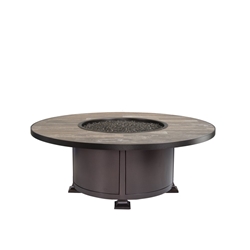 OW Lee OW Lee Vulsini 54" Round Occasional Height Aluminum Fire Pit - 5120-54RDO