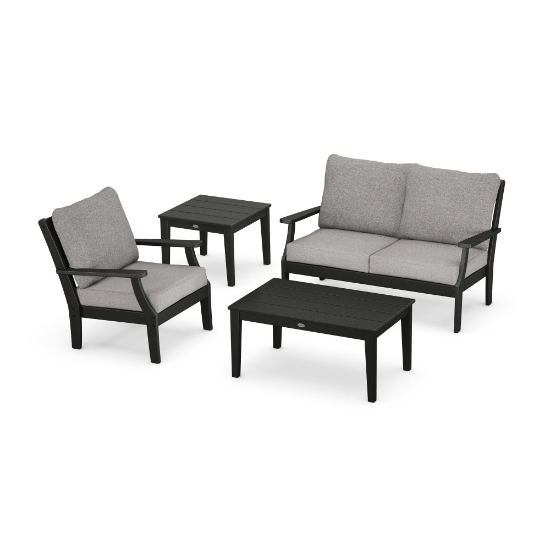 Braxton Deep Seating Set for 3 black frame