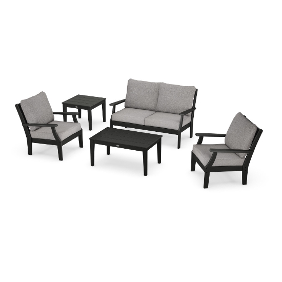 Braxton Deep Seating Outdoor Furniture Set black color option