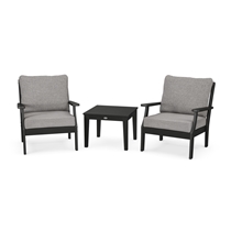 Braxton Deep Seating Lounge Chair and Side Table Set
