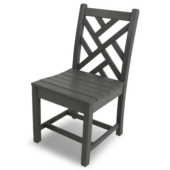 Chippendale Patio Dining Set with Farmhouse Trestle Table - PWS631-1