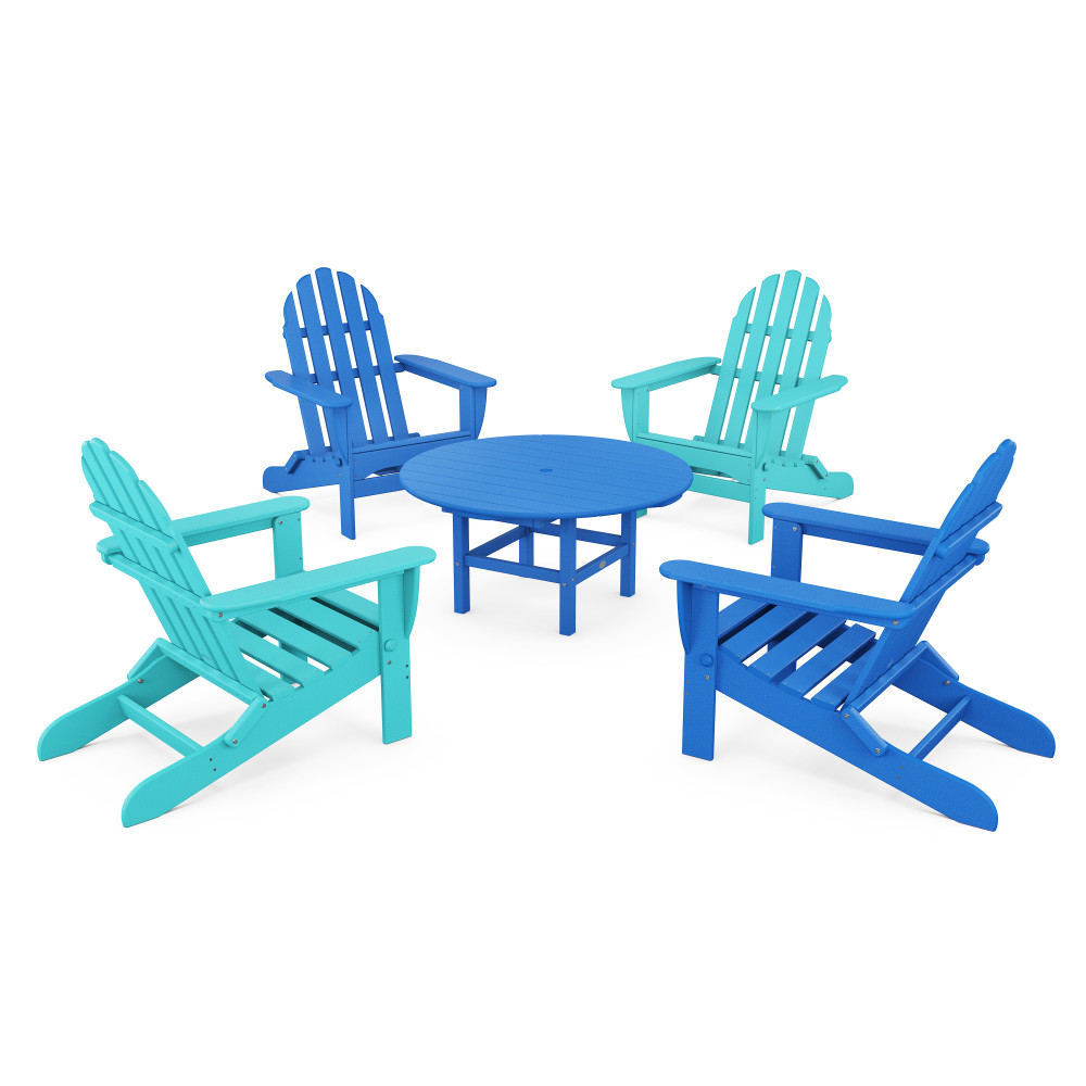 2 Aruba + 2 Pacific Blue Chairs and Table