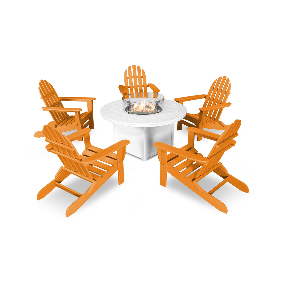 Tangerine with White Fire Table