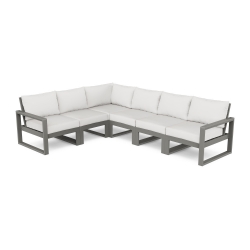 PolyWood Edge 6-Piece Modular Deep Seating Set - PWS523-2
