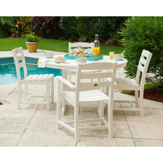 PolyWood La Casa Cafe Dining Set with Farmhouse Table - PWS171-1