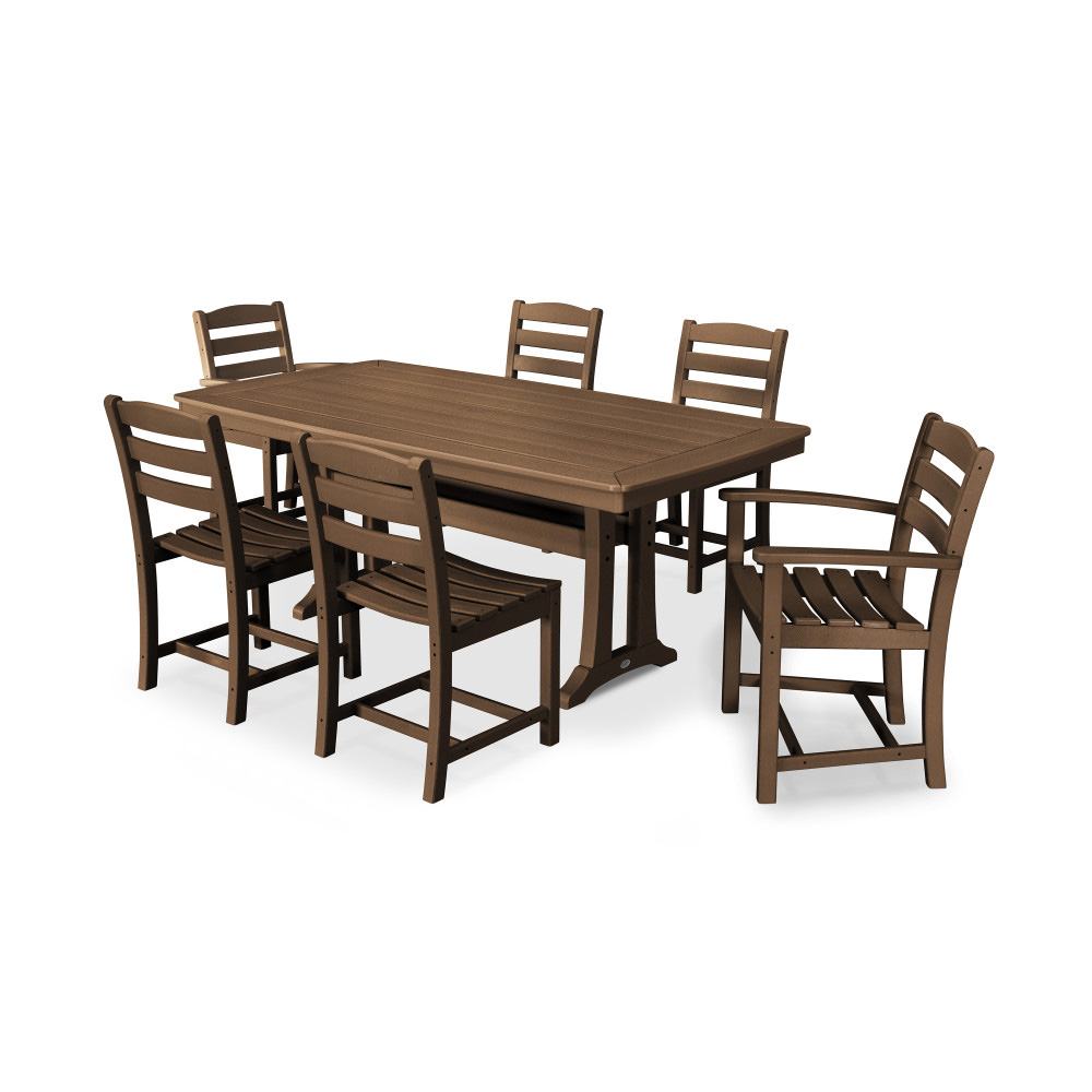 PolyWood La Casa Cafe Dining Set with Trestle Table - PWS298-1