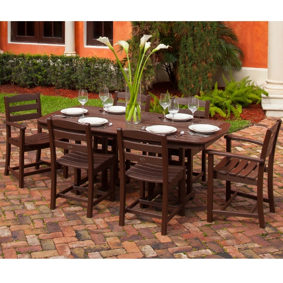 PolyWood La Casa Cafe 7 Piece Dining Set - PW-LACASA-SET3