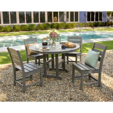 PolyWood Lakeside Round Dining Set for 4 - PWS517-1