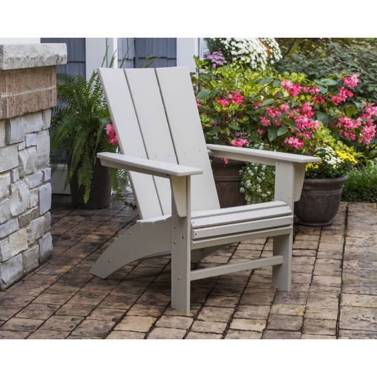 Modern Adirondack Chair grey frame