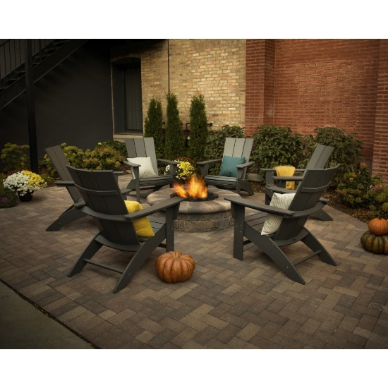 Modern Adirondack Chair with HDPE frame