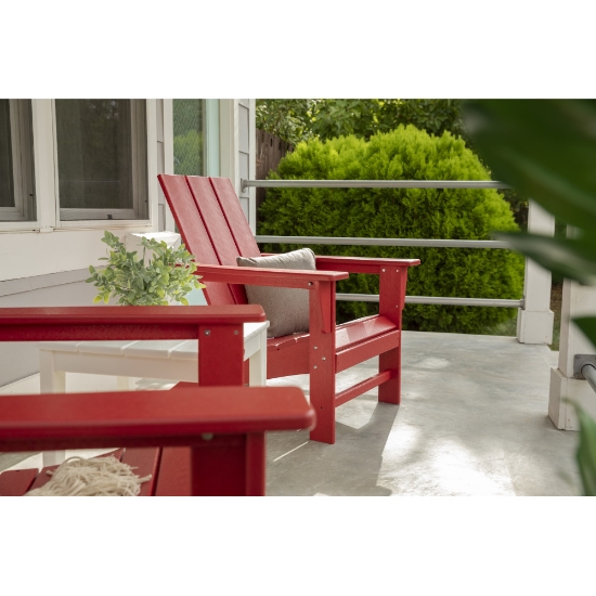 Modern Curveback Adirondack side view