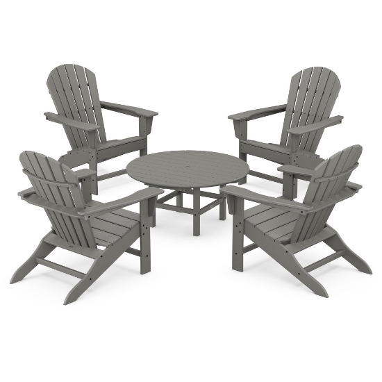 PolyWood South Beach Adirondack Chat Set - PWS105-1