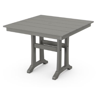 PolyWood Farmhouse Trestle 37" Dining Table - PL81-T1L1
