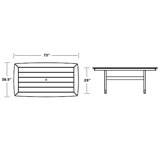 Nautical Trestle dimensions