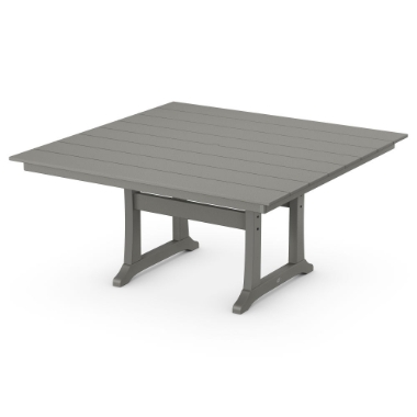 PolyWood Farmhouse Trestle 59" Dining Table - PL85-T1L1