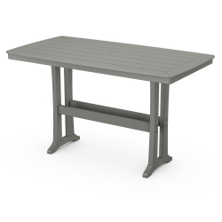 PolyWood Nautical Trestle 38" x 73" Bar Table - PLB83-T2L1