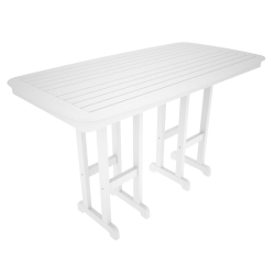 PolyWood Nautical 37 inch by 72 inch Bar Table - NCBT3772