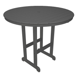 PolyWood 48 inch Round Bar Table - RBT248