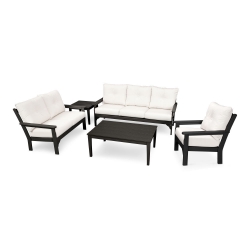 PolyWood Vineyard 5 Piece Deep Seating Set - PWS318-2