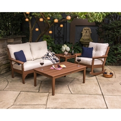 PolyWood Vineyard Patio Set with Loveseat and Rocking Chair - PWS397-2