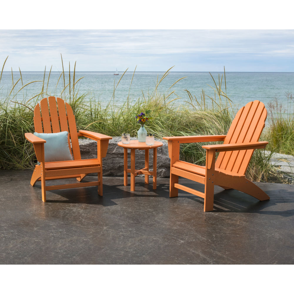 PolyWood Vineyard Adirondack and Side Table Set - PWS399-1