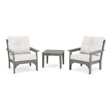 PolyWood Vineyard Lounge Chair and Side Table Set - PWS402-2