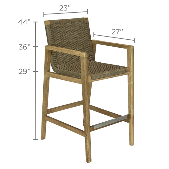 bar chair dimensions