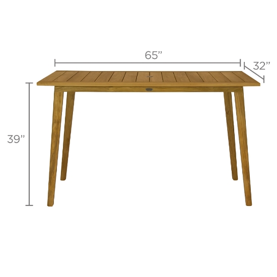Admiral Bar Table dimensions