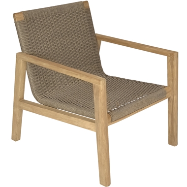 Royal Teak Admiral Club Chair with Sand Wicker - ADCC