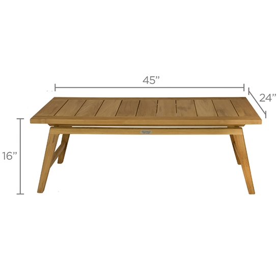 Admiral Coffee Table dimensions